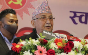 कार्यकर्तालाई कहिले प्रचण्डले, कहिले माधव नेपालले झुक्याएर सिन्दुर हाले : केपी ओली (भिडियाेसहित)