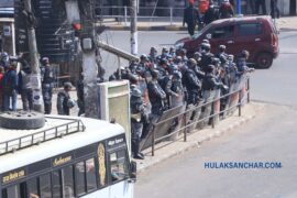 नयाँ बानेश्वरमा सम्भावित मुठभेड रोक्ने तयारी हेर्नुहाेस् तस्बिरमा