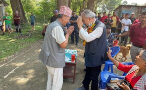 बाबुराम भट्टराईलाई गृहनगर जिताउन धौ धाै !