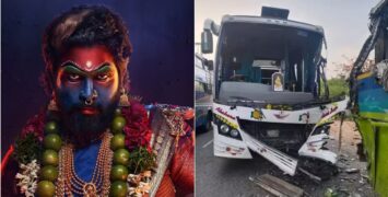 ‘पुष्पा २’ को टिम चढेको बस दुर्घटना, दुई जना कलाकार घाइते